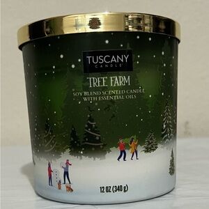 Holiday Tuscany Candles- Tree Farm Soy Blend Scented with essential oil, 12OZ